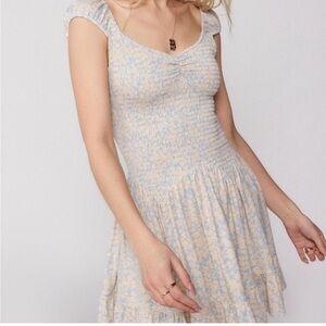 Urban Outfitters Georgia Smocked Mini Dress